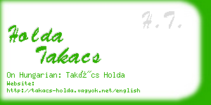 holda takacs business card